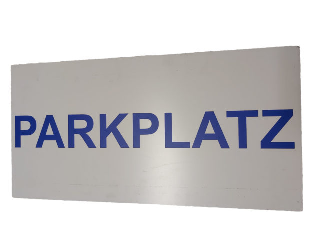 Hinweisschild Partkplatz Leitsystem Personenleitsystem